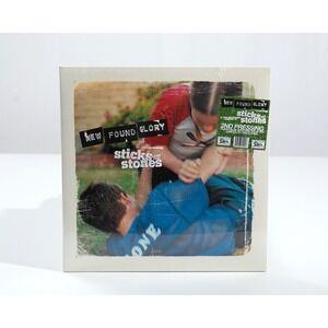New Found Glory Sticks and Stones 2LP Vinyl Clear Blue w Red Splatter 20th Anniv
